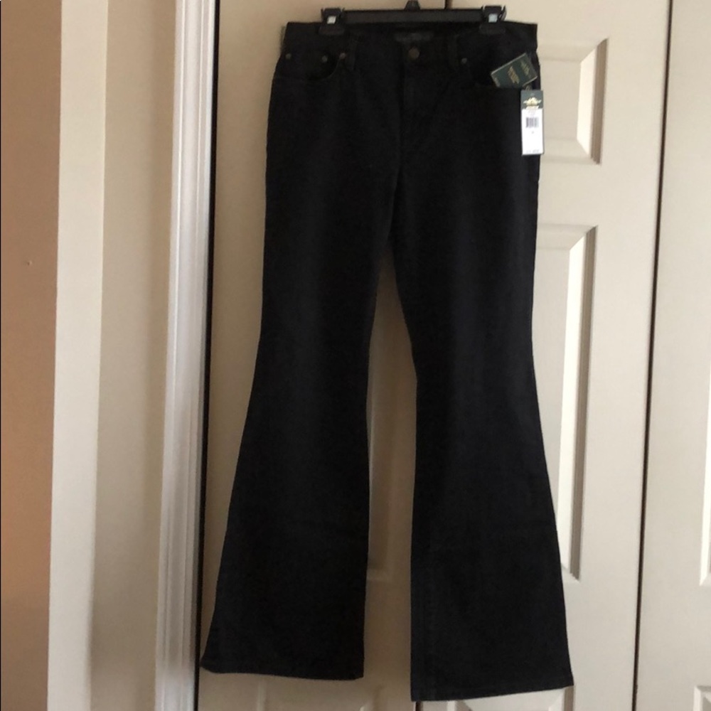 Lauren Modern Flare Black Jeans